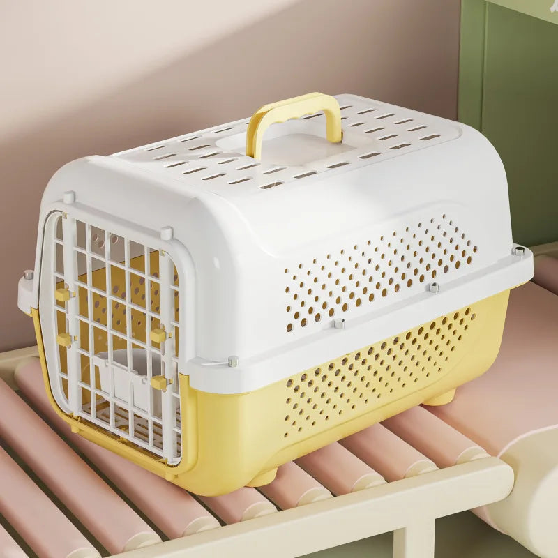 Panier Transport Chat - PetFlightCase™ - Jaune