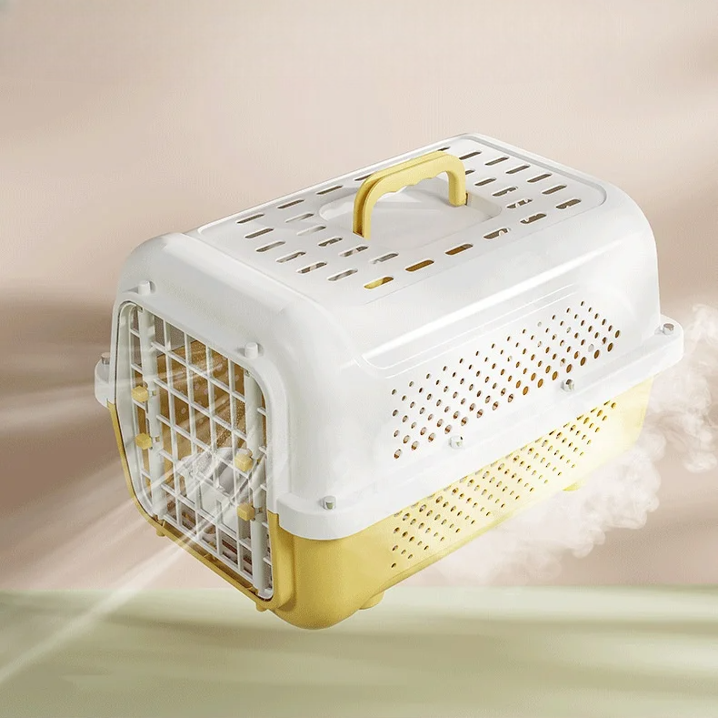 Panier Transport Chat - PetFlightCase™ - Jaune