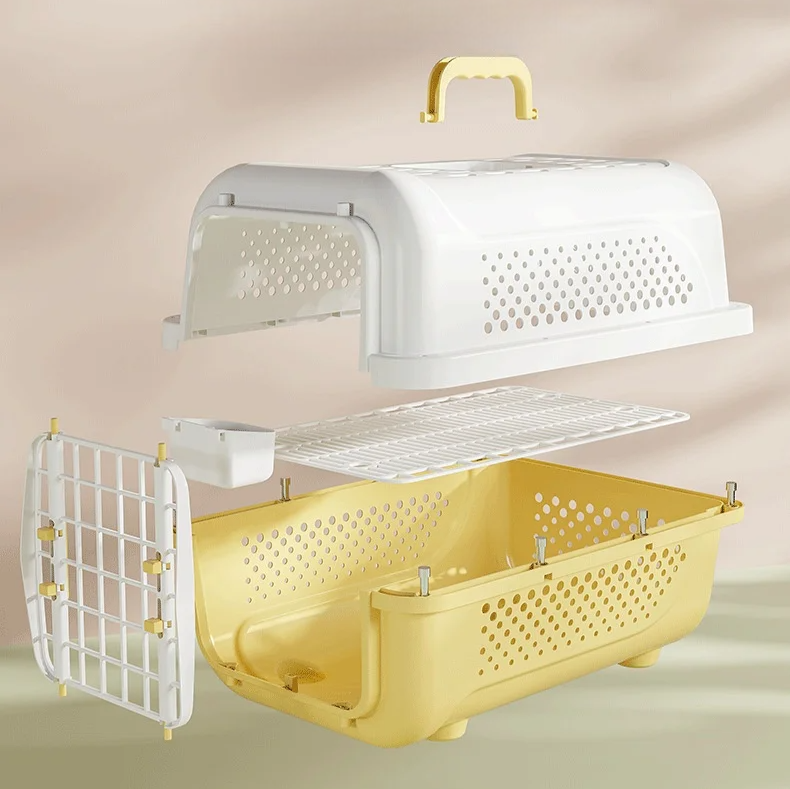 Panier Transport Chat - PetFlightCase™ - Jaune